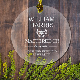 Personalized Mastered It Christmas Ornament