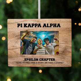 Personalized Fraternity Picture Frame Photo Ornament