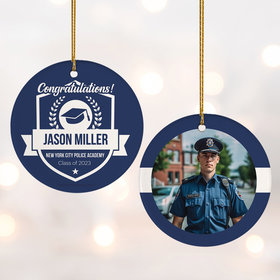 Personalized Police Academy Christmas Ornament
