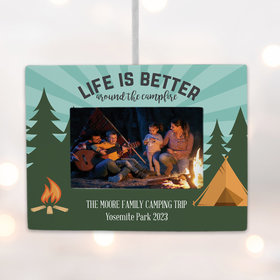 Personalized Campfire Picture Frame Photo Ornament