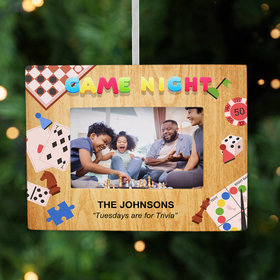 Personalized Game Night Picture Frame Photo Ornament