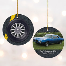 Personalized Tire Christmas Ornament