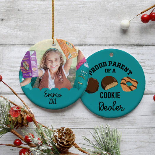 Personalized Cookie Dealer Christmas Ornament