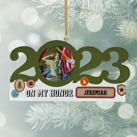 Personalized 2023 Dated Scout Christmas Ornament