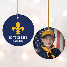 Personalized Cub Scouts Photo Christmas Ornament