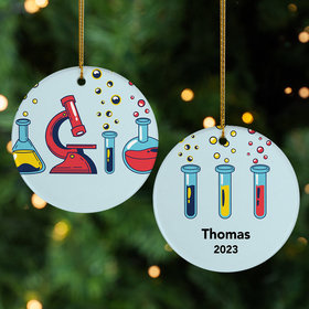 Personalized Chemistry Christmas Ornament