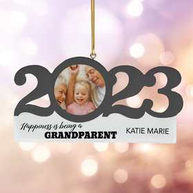Personalized 2023 Dated Grandparents Christmas Ornament