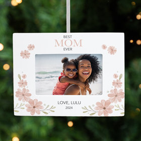 Personalized Best Mom Picture Frame Photo Ornament
