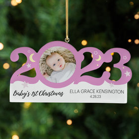 Personalized 2023 Dated First Christmas Girl Christmas Ornament