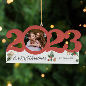 Personalized 2023 Dated Couple Christmas Ornament
