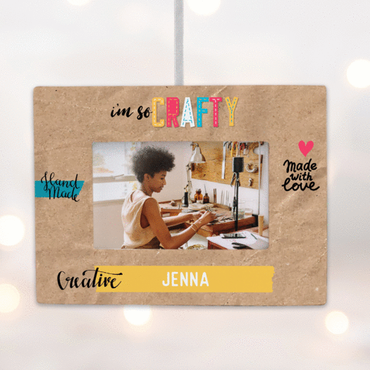 Personalized Crafts Picture Frame Photo Ornament