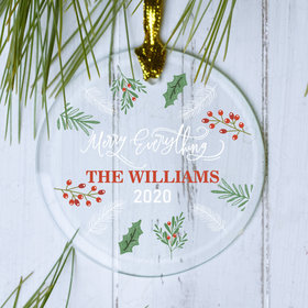 Personalized Merry Everything Christmas Ornament