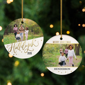 Personalized Hallelujah Christmas Photo Christmas Ornament
