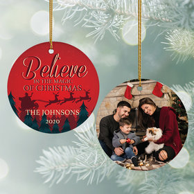 Personalized Believe in the Magic of Christmas Ornament
