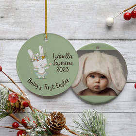 Personalized Baby's First Easter Christmas Ornament