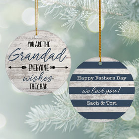 Personalized Father's Day Christmas Ornament