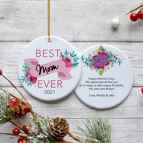 Personalized Mother's Day Christmas Ornament