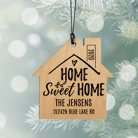 Personalized Home Sweet Home Christmas Ornament