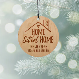Personalized Home Sweet Home Christmas Ornament
