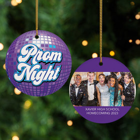 Personalized Prom Night Photo Christmas Ornament