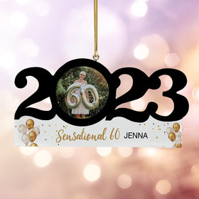 Personalized 2023 Dated Birthday Christmas Ornament