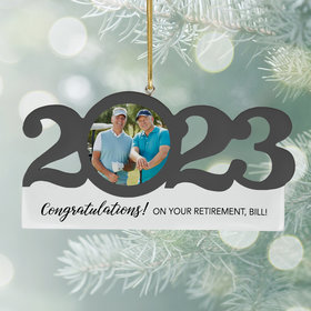 Personalized 2023 Dated Retirement Christmas Ornament