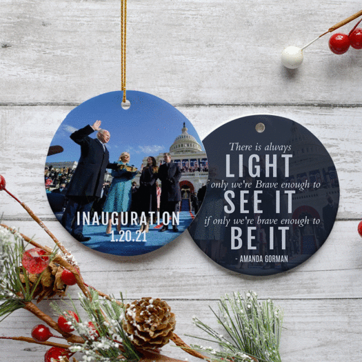 Inauguration Biden Christmas Ornament