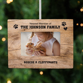 Personalized New Kitten Picture Frame Photo Ornament