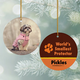 Personalized Small Dog Christmas Ornament
