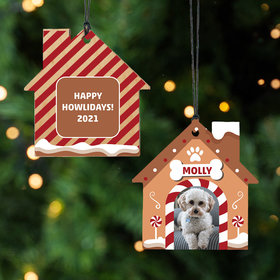 Personalized Happy Howlidays Christmas Ornament