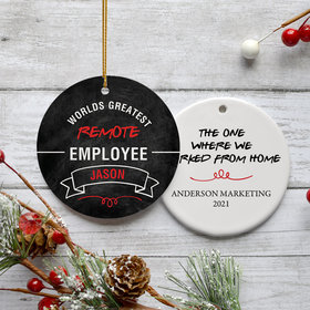 Personalized Best Pandemic Employee Christmas Ornament
