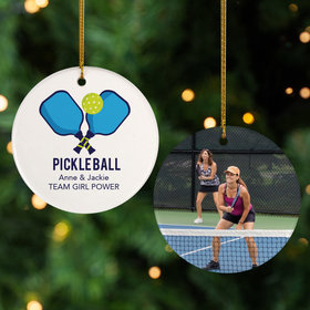 Personalized Pickleball Christmas Ornament