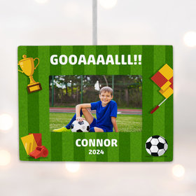Personalized Soccer Picture Frame Photo Ornament