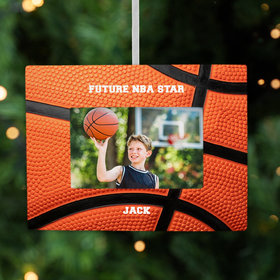 Personalized Future NBA Star Picture Frame Christmas Ornament