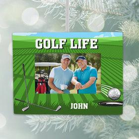 Personalized Golf Life Picture Frame Photo Ornament