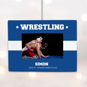 Personalized Wrestling Picture Frame Photo Ornament