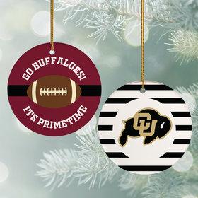 Personalized College Football Christmas Ornament