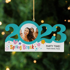 Personalized 2023 Dated Spring Break Christmas Ornament