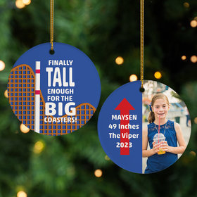 Personalized Big Coasters Photo Christmas Ornament