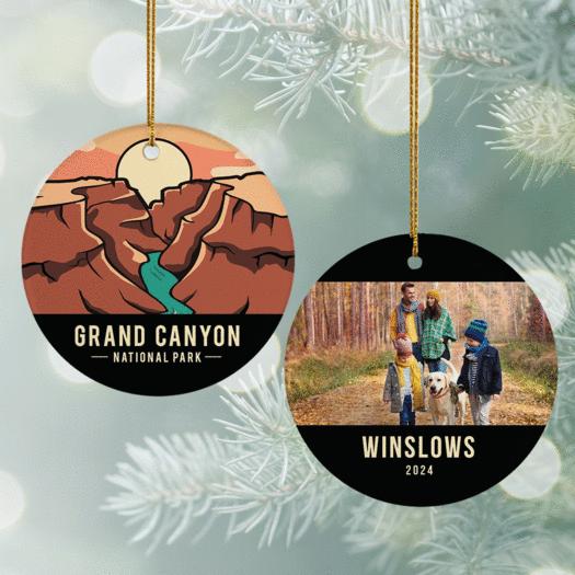 Personalized Grand Canyon National Park Christmas Ornament