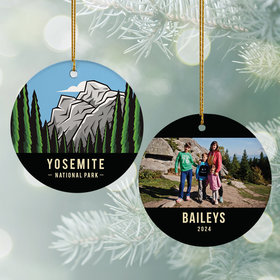 Personalized Yosemite National Park Christmas Ornament