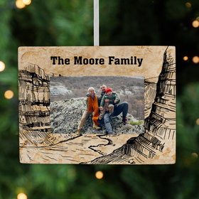 Personalized Canyon Picture Frame Photo Ornament