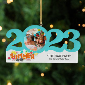 Personalized 2023 Dated Summer Vacation Christmas Ornament