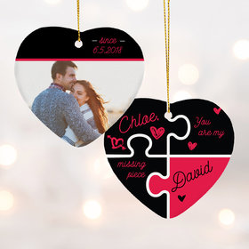Personalized Puzzle Piece Christmas Ornament