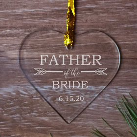 Personalized Father of the Bride Christmas Ornament