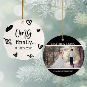 Personalized OMG Finally Christmas Ornament