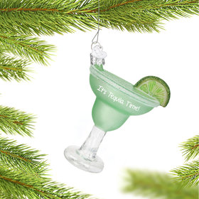 Personalized Original Margarita with Lime Christmas Ornament