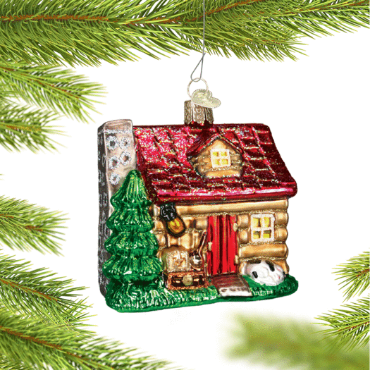 Personalized Lake Cabin Christmas Ornament