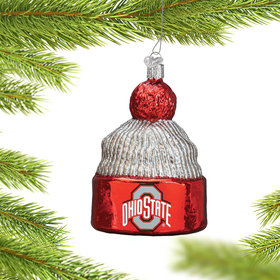 Personalized Ohio State University Beanie Christmas Ornament