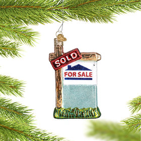 Personalized Realty Sign Christmas Ornament